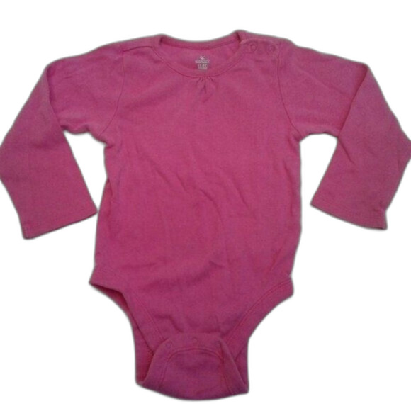 Old Navy 3 Piece Overall Jean Dress Longsleeve Onesie Bloomers Blue Pink 18-24M - Picture 9 of 12